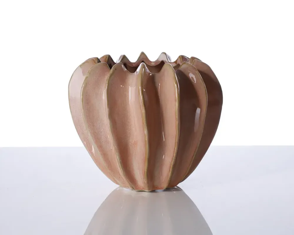 Hot Daells Bolighus Urtepotteskjuler Nuts pink H.15 cm