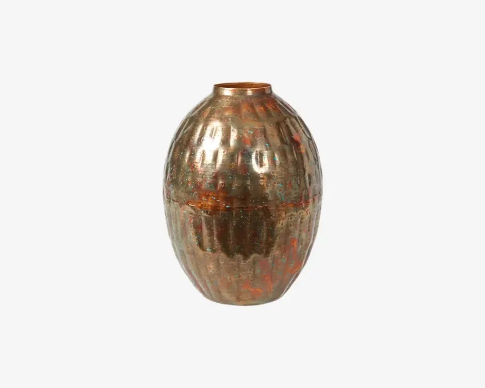 Daells Bolighus Vase Hamret Antik H.20 cm