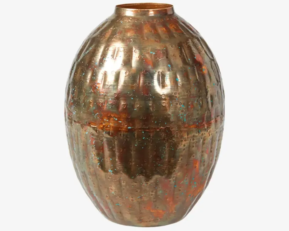 Daells Bolighus Vase Hamret Antik H.20 cm