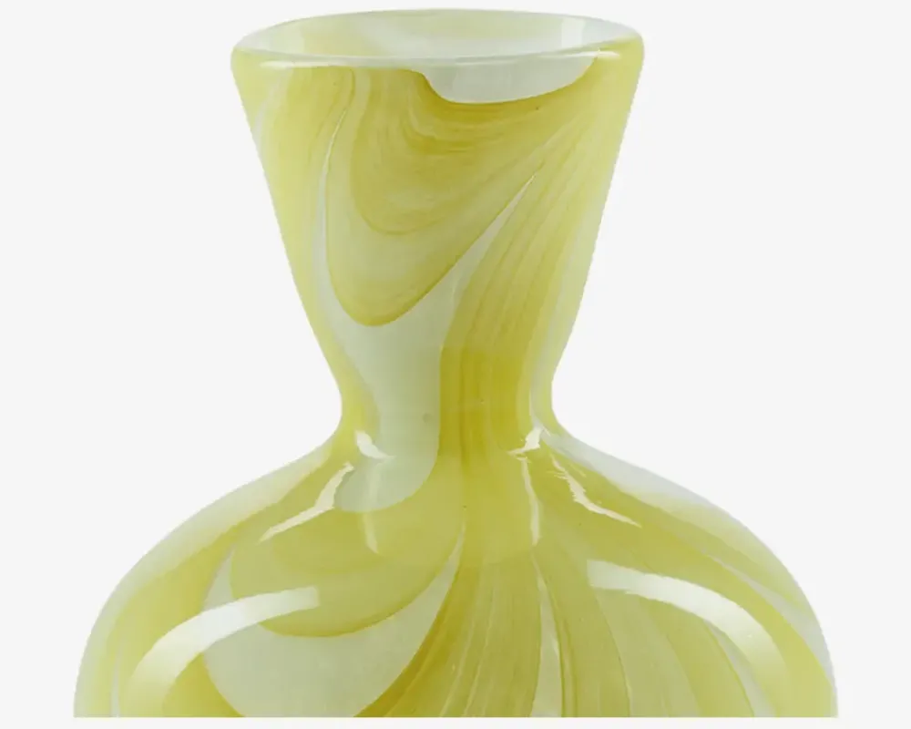 Best Daells Bolighus Vase Hjerteform H.23,5 cm Gul