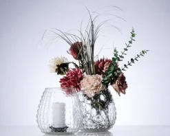 Online Daells Bolighus Vase klar boble glas 20x25 cm