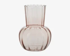 Hot Daells Bolighus Vase Med Riller Rosa