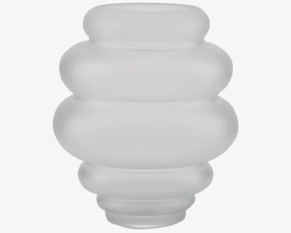 Best Daells Bolighus Vase M/Ringe Hvid H.25cm