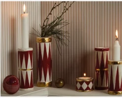 Daells Bolighus Vase/Lysestage Tromme Ass. H.10cm