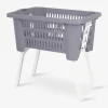 New Daells Bolighus Vasketøjskurv m. udklappelige ben 60L ass.