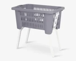 New Daells Bolighus Vasketøjskurv m. udklappelige ben 60L ass.