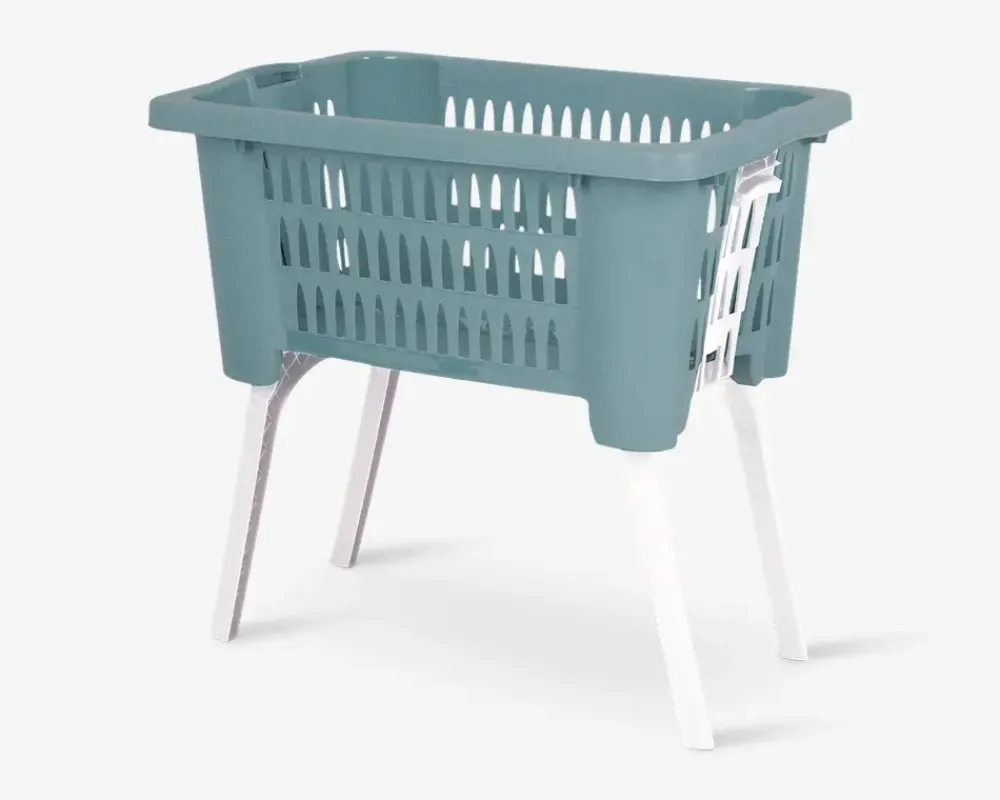 New Daells Bolighus Vasketøjskurv m. udklappelige ben 60L ass.