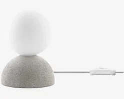 Best Daells Bolighus Væg/Bordlampe Moon Ø.10 cm Hvid