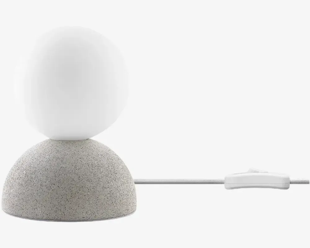 Best Daells Bolighus Væg/Bordlampe Moon Ø.10 cm Hvid