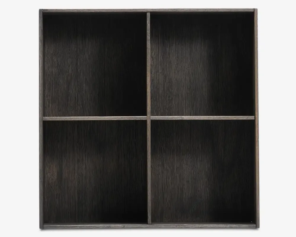 Online Daells Bolighus Væghængt bogreol Røget Eg