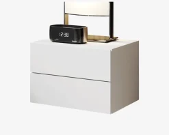 Online Daells Bolighus Væghængt sengebord med 2 skuffer