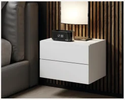 Online Daells Bolighus Væghængt sengebord med 2 skuffer