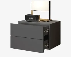 Hot Daells Bolighus Væghængt sengebord med 2 skuffer