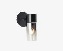 Best Daells Bolighus Væglampe Alia Sort/Røgfarvet E27