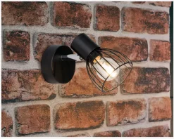 Discount Daells Bolighus Væglampe Blacky Sort E14