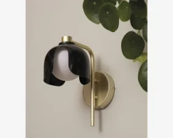 New Daells Bolighus Væglampe Corolle sort Ø.21 cm