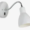 Online Daells Bolighus Væglampe Cyclone flex hvid Ø.11 cm