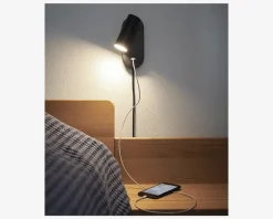 Discount Daells Bolighus Væglampe Ego USB Sort