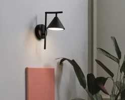 Sale Daells Bolighus Væglampe Fuji sort LED H.25,5 cm