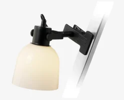 Online Daells Bolighus Væglampe Glow sort/opal klemme Ø.15 cm