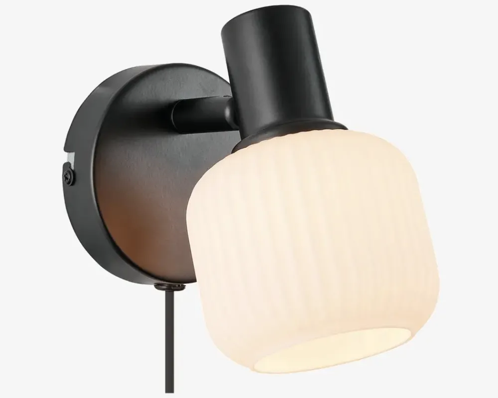 Sale Daells Bolighus Væglampe Milford mini E14 sort