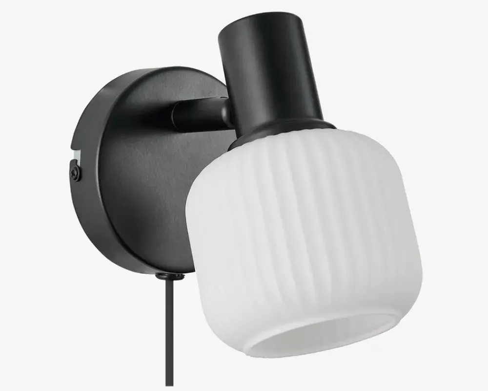 Sale Daells Bolighus Væglampe Milford mini E14 sort