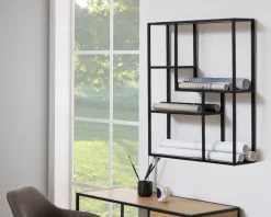 Outlet Daells Bolighus Vægreol Seaford Sort/Eg