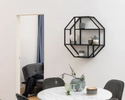 Discount Daells Bolighus Vægreol Seaford 8 Kantet Vild Eg/Sort Sort/Eg