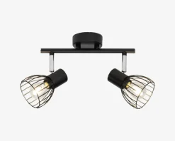 Clearance Daells Bolighus Vægspot Blacky Sort E14 x 2