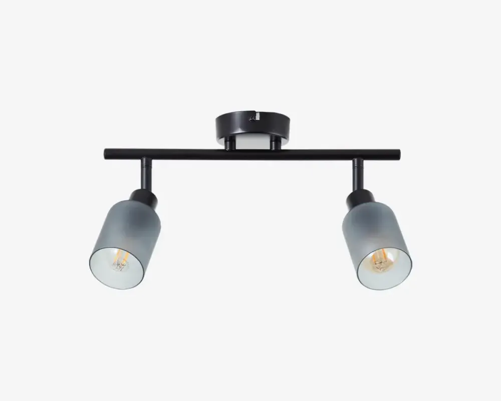 Clearance Daells Bolighus Vægspot Loralie Sort/Røgfarvet L.39,5 cm