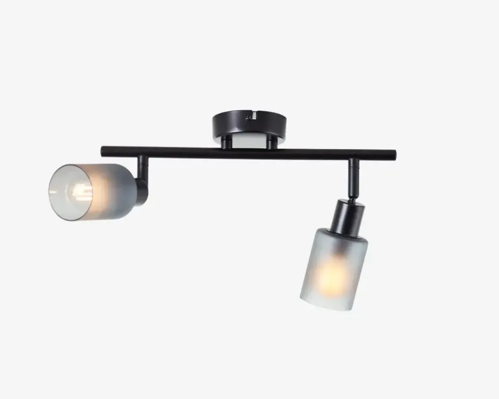 Clearance Daells Bolighus Vægspot Loralie Sort/Røgfarvet L.39,5 cm