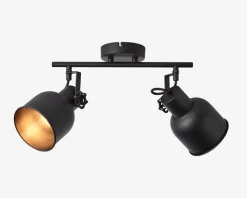 Outlet Daells Bolighus Vægspot Rolet Sort 2 x E14