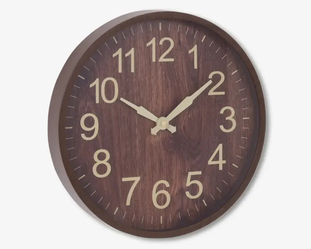 Hot Daells Bolighus Vægur Træ Look Ass Ø.30,5 cm