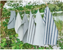 Best Daells Bolighus Viskestykke stribet 50x70 cm Beige