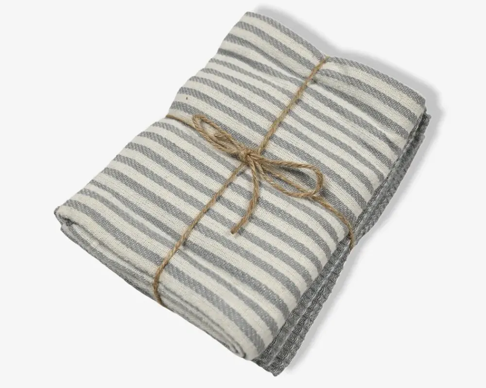 New Daells Bolighus Viskestykker sæt m/2 stk. lys blå Grå