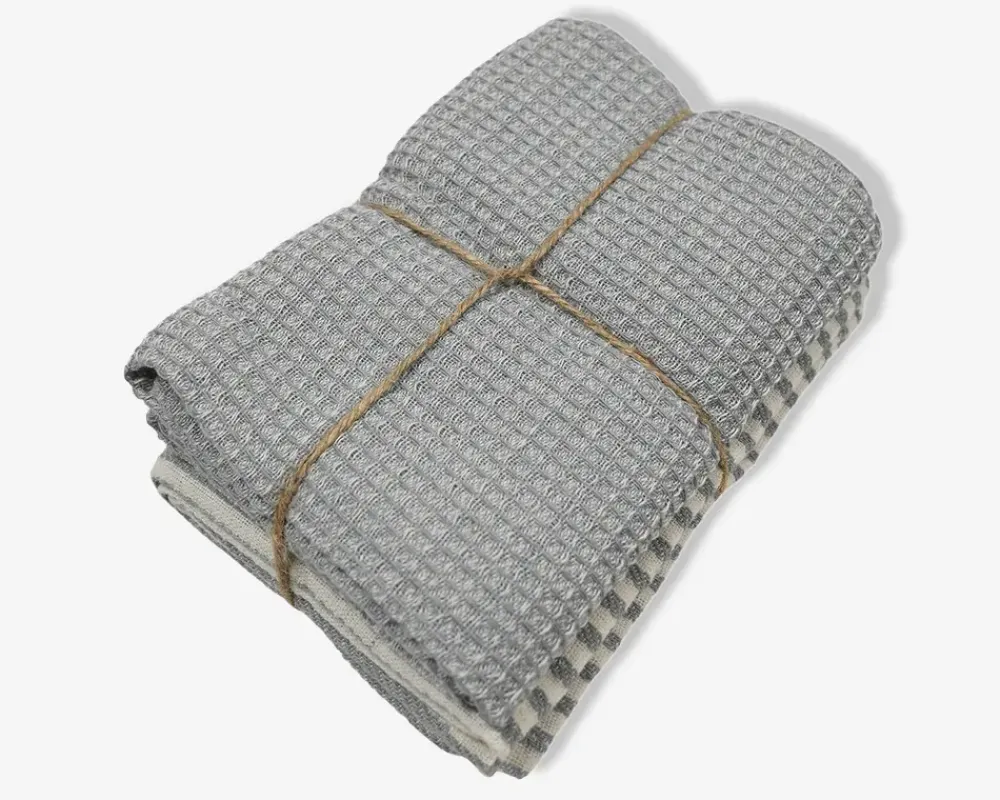 New Daells Bolighus Viskestykker sæt m/2 stk. lys blå Grå