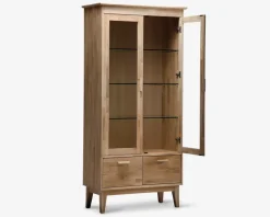 Sale Daells Bolighus Vitrine i hvidolieret eg B. 94 cm