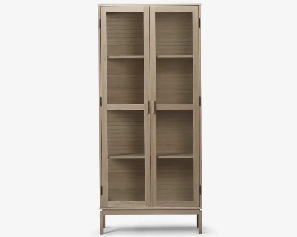 Discount Daells Bolighus Vitrine Linley i hvid olieret egefiner