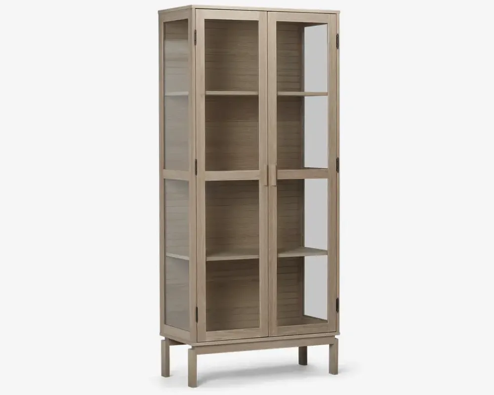 Discount Daells Bolighus Vitrine Linley i hvid olieret egefiner