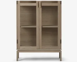 Discount Daells Bolighus Vitrine Linley i hvid olieret egefiner