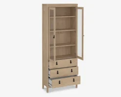 Best Daells Bolighus Vitrine Madrid eg med 3 skuffer