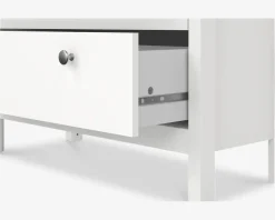 Clearance Daells Bolighus Vitrine Madrid hvid med 3 skuffer