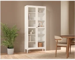 Clearance Daells Bolighus Vitrine Roma i hvid