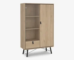 Outlet Daells Bolighus Vitrine Ry B. 102 cm eg/sort