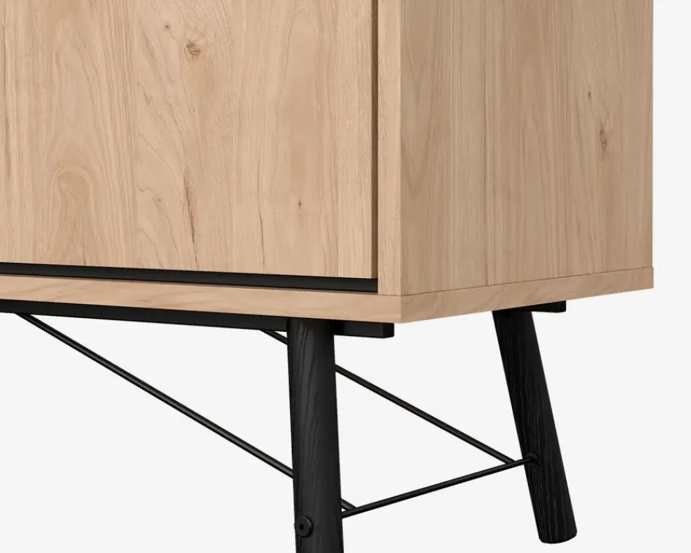 Outlet Daells Bolighus Vitrine Ry B. 102 cm eg/sort