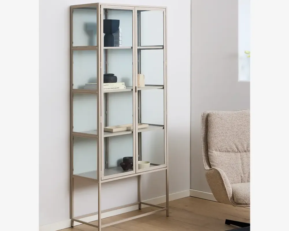 Online Daells Bolighus Vitrine Seaford H. 185,6 cm. grå