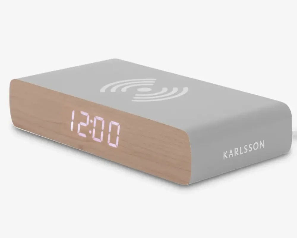 Discount Daells Bolighus Vækkeur med trådløs oplader Grå