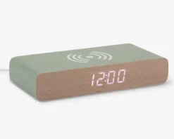 Hot Daells Bolighus Vækkeur med trådløs oplader Grøn