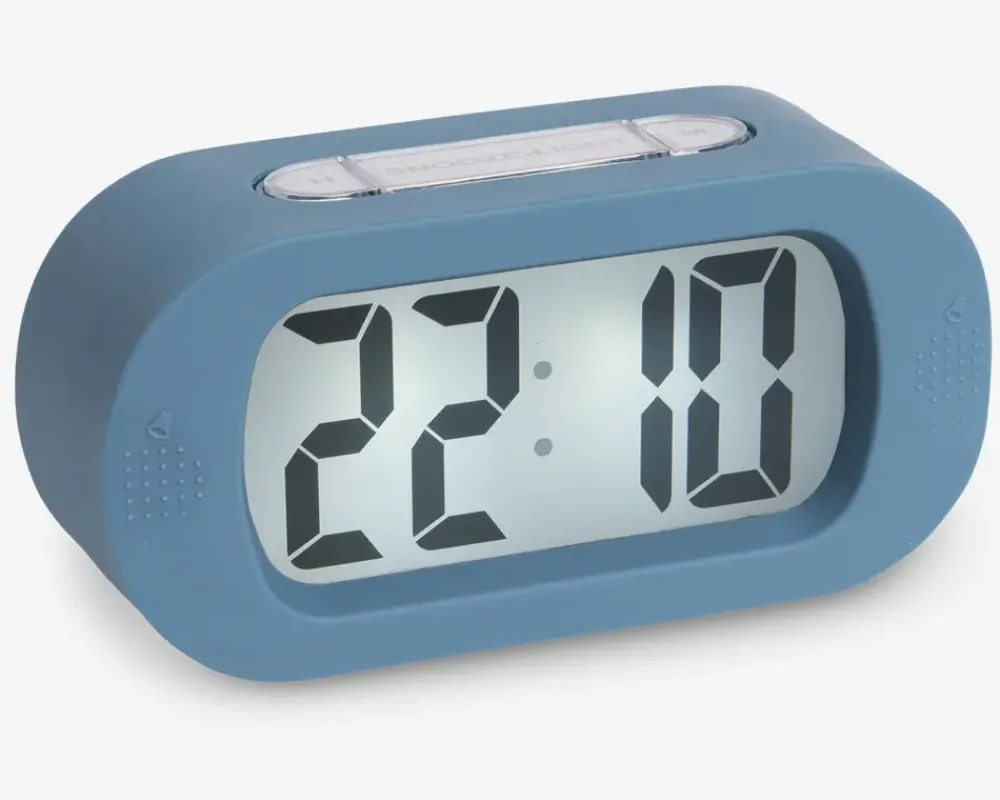 New Daells Bolighus Vækkeur silikone H.7 cm Blå