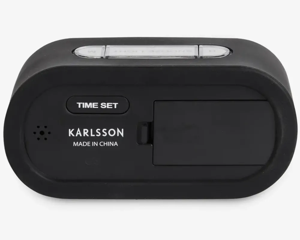 Hot Daells Bolighus Vækkeur silikone H.7 cm Sort